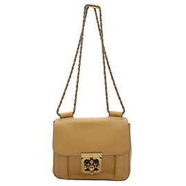 Chloé ***Bolsa de ombro com corrente Chloe Bege