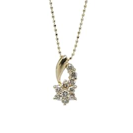 & Other Stories-18k Gold Diamond Pendant Necklace-Golden