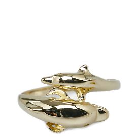 & Other Stories 18k Gold Dolphin Ring Golden