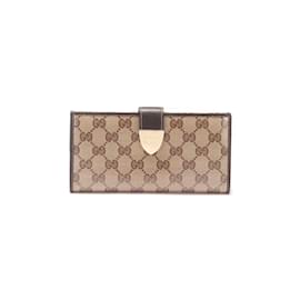 Gucci-GG Crystal Signoria Continental Wallet 231837-Brown
