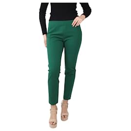 Joseph-Green straight-leg tailored trousers - size UK 14-Green