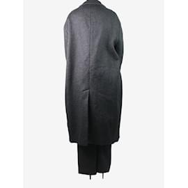 Anya Hindmarch-Black rhinestone embellished coat - size M-L-Black