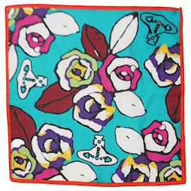 Vivienne Westwood-Vivienne Westwood Multi patterned scarf with orange trim - size-Multiple colors