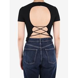 Reformation-Black ribbed top - size S-Black
