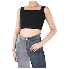 Alaïa-Black cloque patterned top - size FR 38-Black