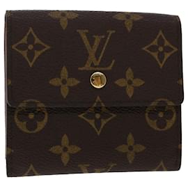 Louis Vuitton-Carteira LOUIS VUITTON Monogram Porte Monnaie Bier Cartes Crdit M61652 LV am4717-Monograma