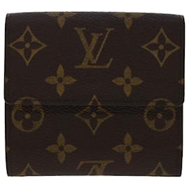 Louis Vuitton-Carteira LOUIS VUITTON Monogram Porte Monnaie Bier Cartes Crdit M61652 LV am4717-Monograma