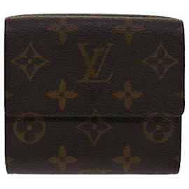 Louis Vuitton-LOUIS VUITTON Portafoglio Portefeuille Elise con monogramma M61654 LV Aut 47075-Monogramma