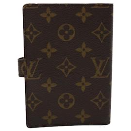 Louis Vuitton-LOUIS VUITTON Monogram Agenda PM Day Planner Cover R20005 LV Auth 48056-Monogram