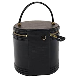 Louis Vuitton-LOUIS VUITTON Epi Cannes Hand Bag Black M48032 LV Auth 47727-Black