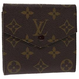 Louis Vuitton-Carteira LOUIS VUITTON Monogram Porte Monnaie Bier Cartes Crdit M61652 LV 46121-Monograma