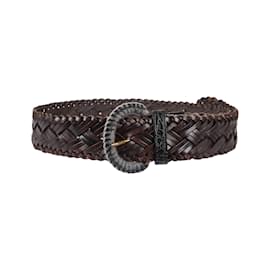 Autre Marque-Collection Privée Braided Belt-Brown