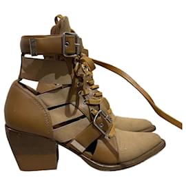 Chloé-CHLOE  Ankle boots T.EU 41 leather-Camel