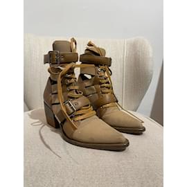Chloé-CHLOE  Ankle boots T.EU 41 leather-Camel
