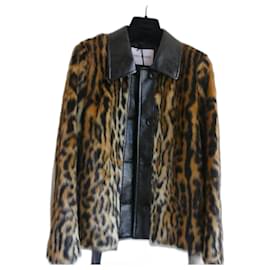 Autre Marque-Coats, Outerwear-Leopard print