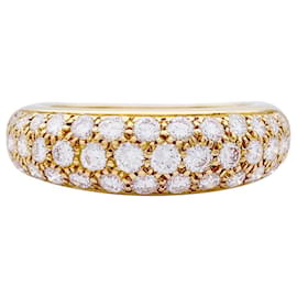 Cartier-Cartier ring, "Mimi", yellow gold, diamants.-Other