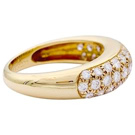 Cartier-Cartier ring, "Mimi", yellow gold, diamants.-Other