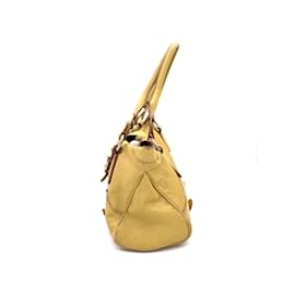 Valentino-Valentino Catch Satchel Handbag-Yellow