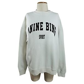 Anine Bing Sweatshirt Off White Baumwolle XS Weiß