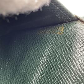 Louis Vuitton-Green Taiga Leather Card Holder Pocket Organizer M30512-Green