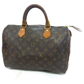 Louis Vuitton Speedy 30 Monogram-VI1902 Brown Leather ref.998776 - Joli  Closet