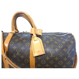 Louis Vuitton-keepall 55 Monogram shoulder strap - VI0930-Brown