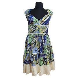 Robe en coton Free People Multicolore