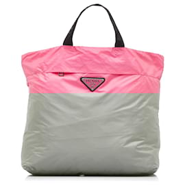 Prada-Prada Pink Tessuto Tote-Pink