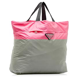 Prada-Prada Pink Tessuto Tote-Pink