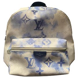 Louis Vuitton Discovery Monogram Blue Watercolor Canvas Backpack White Blue