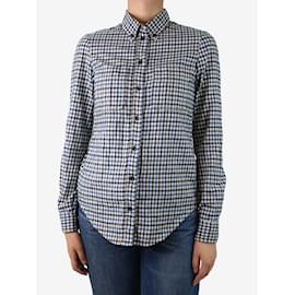Isabel Marant Etoile-Blue button-up checked shirt - size UK 10-Blue