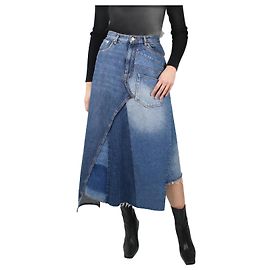 Loewe Falda vaquera patchwork azul - talla UK 8 Azul