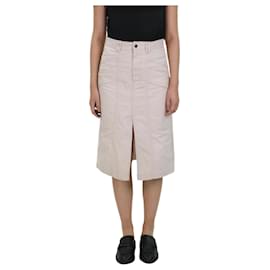 Isabel Marant-Cream pocket panelled midi skirt - size UK 10-Cream