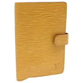 Louis Vuitton-LOUIS VUITTON Epi Agenda PM Day Planner Cover Yellow R20059 LV Auth 47870-Yellow