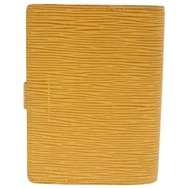 Louis Vuitton-LOUIS VUITTON Epi Agenda PM Day Planner Cover Yellow R20059 LV Auth 47870-Yellow