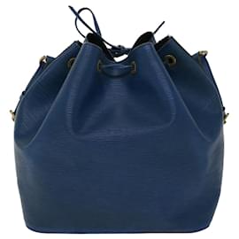 Louis Vuitton-LOUIS VUITTON Epi Petit Noe Shoulder Bag Blue M44105 LV Auth 48289-Blue