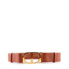 Dior-Cinturones DIOR T.cm 80 Cuero-Castaño