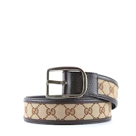 Gucci-Cintos GUCCI T.cm 75 Couro-Marrom