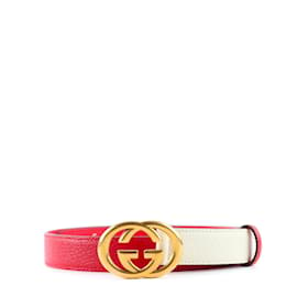 Gucci-GUCCI Cinturones T.cm 70 Cuero-Roja