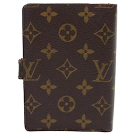 Louis Vuitton-LOUIS VUITTON Monogram Agenda PM Day Planner Cover R20005 Autenticação de LV 47595-Monograma