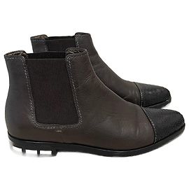 LANVIN Botins T.eu 38 Couro Marrom