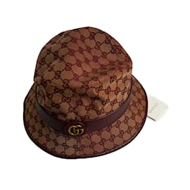 Gucci-GUCCI Hats & pull on hatsInternationalXLCotton-Dark red