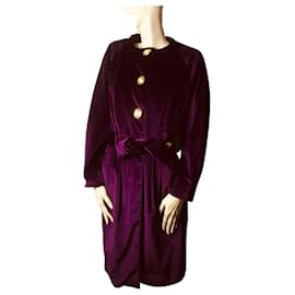 Autre Marque Casaco de veludo roxo Roxo