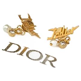 Dior-Boucles d'oreilles-Doré