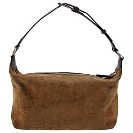 Céline-CELINE C Macadam Canvas Shoulder Bag Brown Auth ar9865b-Brown