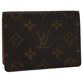 Louis Vuitton-LOUIS VUITTON Monogram Porte 2 Cartes Vertical Pass Case M60533 LV Auth 48090-Monogram