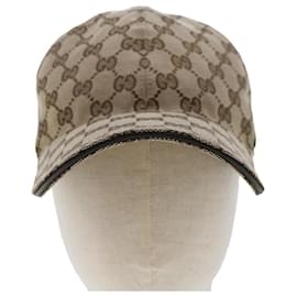 Gucci-GUCCI GG Canvas Web Sherry Line Cap L Beige Red Green 200035 Auth am4707-Red,Beige,Green