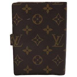 Louis Vuitton-LOUIS VUITTON Monogramm Agenda PM Tagesplaner Cover R.20005 LV Auth 47822-Monogramm