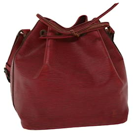 Louis Vuitton-Bolsa de ombro LOUIS VUITTON Epi Petit Noe vermelha M44107 Autenticação de LV 47968-Vermelho