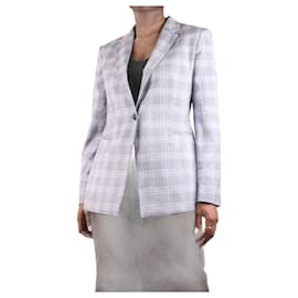 Theory-Grey check blazer - size US 12-Grey